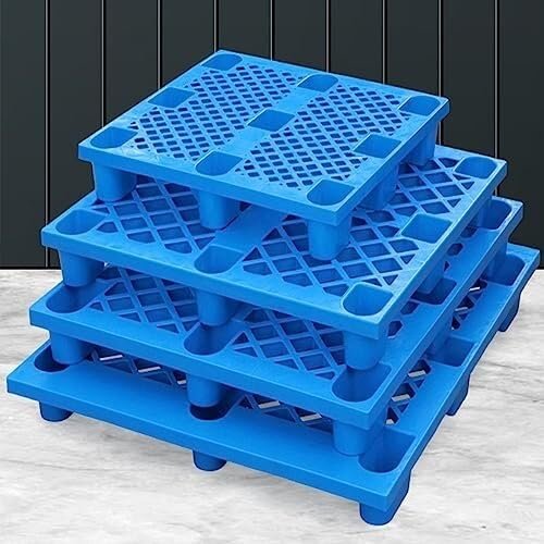 YYRHD-CZ Plastic Pallet, Waterproof Grid Mat, Moisture-Resistant, Nestable Floor Pallet for Industry, Workshops, and Warehouses (120 x 130 cm)