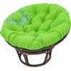 SWJ Papasan Chair Cushion, Waterproof Round Replacement Pad, Green, 140 x 140 cm view 1