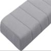 Bench Cushion 130 x 55 cm (51 x 22 in), 4 cm Thick, Light Gray view 1