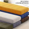 Bench Cushion 130 x 55 cm (51 x 22 in), 4 cm Thick, Light Gray view 2