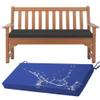 8 cm Waterproof Outdoor Bench Cushion, Royal Blue, 160 x 50 x 8 cm view 1