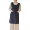CBBEONRN Women's Kitchen Apron with 2 Roomy Pockets, Blue, One Size view 1