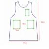 CBBEONRN Women's Kitchen Apron with 2 Roomy Pockets, Blue, One Size view 3