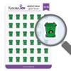 KuschelICH Mini Stickers Green Bin view 1