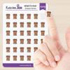KuschelICH Mini Stickers Brown Trash Bin view 4