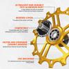 IMPALAPRO Derailleur Pulley Set 12T + 14T Ceramic Narrow-Wide AL7075 Gold view 4