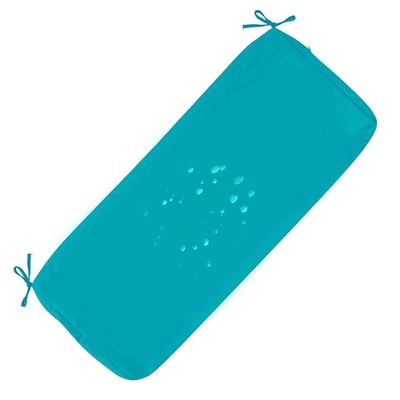 ELYSYSRL Outdoor Bench Cushion Cover, Lake Blue, 110 x 55 x 5 cm