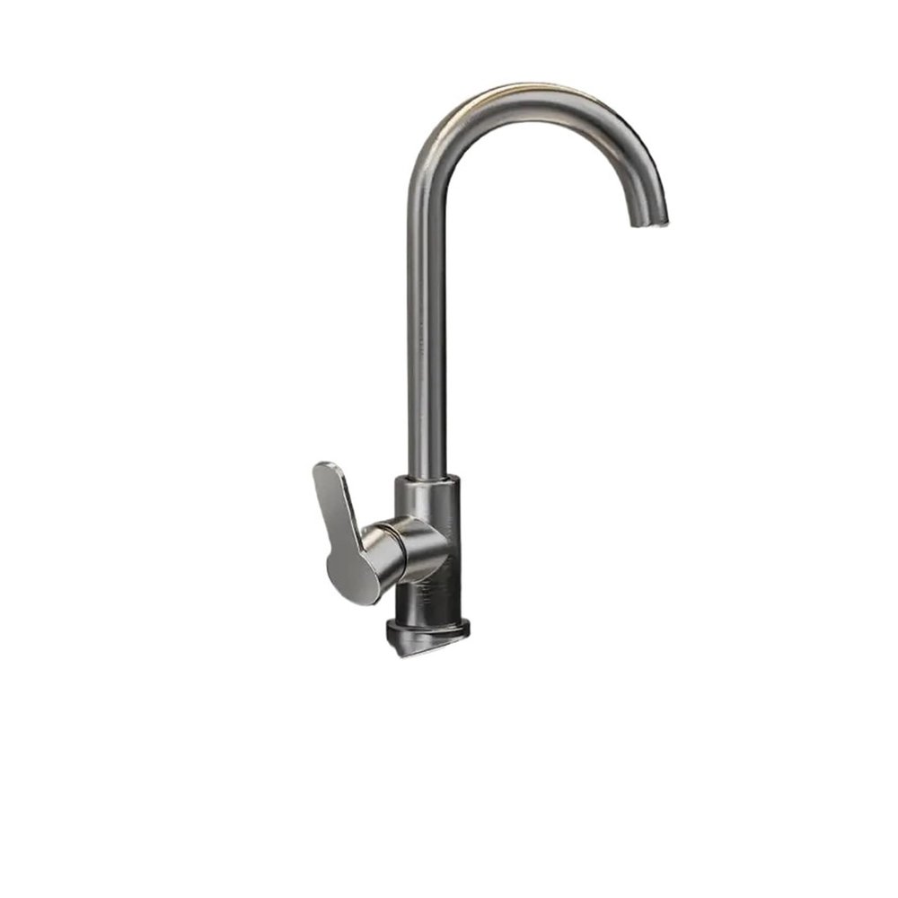 Pull-Down Kitchen Faucet, Brushed Silver 3
