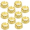 Gadpiparty 10 Pcs Gold PVC Mini Crown Charms for Jewelry Making view 1