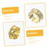 Gadpiparty 10 Pcs Gold PVC Mini Crown Charms for Jewelry Making view 4