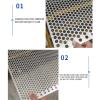 HSIRYAOHD Square Steel Drain Cover, 5 mm Holes, 16 x 16 cm view 2