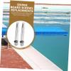 Toyvian 4-Piece Carbon Steel Diving Board Screws, Silver Replacement Screws, Quick Installation for Pool Training view 3
