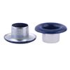 TIKATARER Metal Grommets - 100 Sets 5mm with Chains and Washers (Dark Blue) view 3
