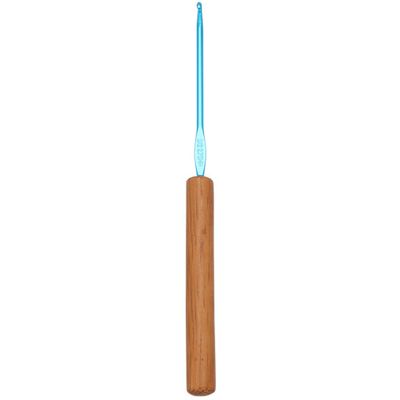 Ergonomic Afghan Tunisian Crochet Hook with Wooden Handle