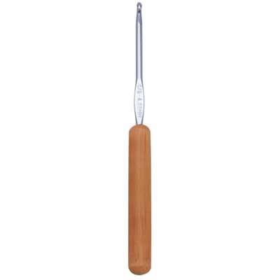 Ergonomic Afghan Tunisian Crochet Hook with Wooden Handle