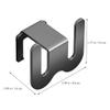 PENIKOKO No-Drill Aluminum Wall-Mounted Shoe Rack for Bathroom and Toilet view 2