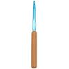 Ergonomic Afghan Tunisian Crochet Hook with Wooden Handle view 1