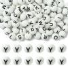 WEWAYSMILE 20 pcs 15 mm Silicone Letter Beads - Y view 1