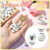 WEWAYSMILE 20 pcs 15 mm Silicone Letter Beads - Y view 2