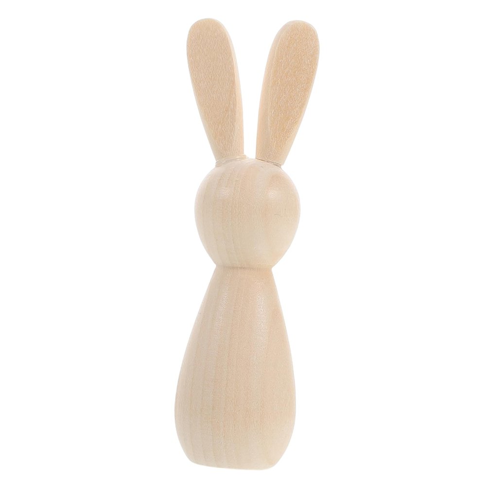 ibasenice Wooden Easter Bunny Decor for Painting