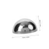 CIYODO 12-Piece Stainless Steel Mirror Half-Spheres for Garden Decor view 2