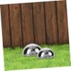 CIYODO 12-Piece Stainless Steel Mirror Half-Spheres for Garden Decor view 3