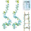 FENGJIAHUI 2-Pack Artificial Flower Garland, Cherry Blossom view 1
