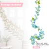 FENGJIAHUI 2-Pack Artificial Flower Garland, Cherry Blossom view 2