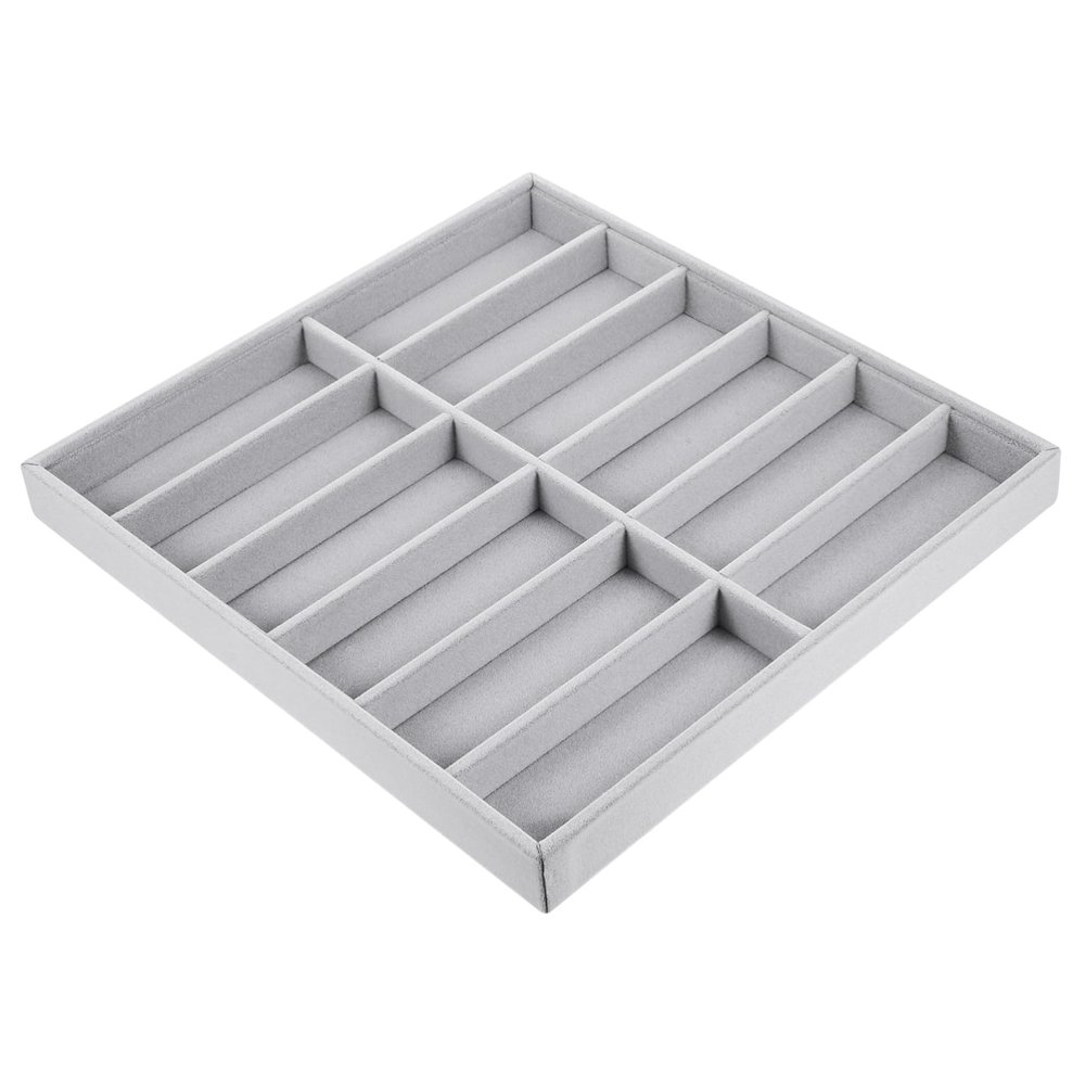 Ciieeo Sunglasses Organizer with Compartments, Stackable Eyewear Storage Box