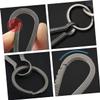 Toddmomy 2-Pack Titanium Alloy Keychains with Quick Release and Carabiner Clips view 2