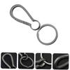 Toddmomy 2-Pack Titanium Alloy Keychains with Quick Release and Carabiner Clips view 4