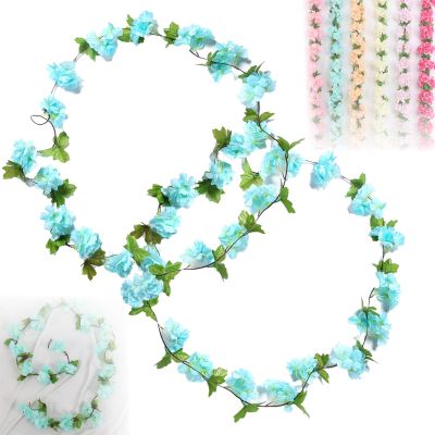 2-Pack Artificial Cherry Blossom Garland