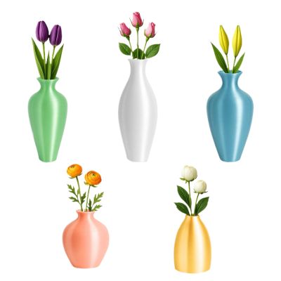 3D Plant Refrigerator Magnets
