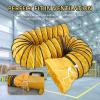 Flexible Dryer Ventilation Duct with Adjustable Rope and D-Rings, 10 m × 400 mm view 2
