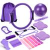 35.6 cm Pilates Ring Fitness Set, 17-Piece Pilates and Yoga Kit for Women view 1