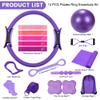 35.6 cm Pilates Ring Fitness Set, 17-Piece Pilates and Yoga Kit for Women view 2