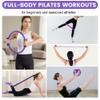 35.6 cm Pilates Ring Fitness Set, 17-Piece Pilates and Yoga Kit for Women view 3
