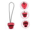 LAPYAPPE Scuba Tank Valve Protection Cap, 6061 Aircraft Aluminum, Red view 4