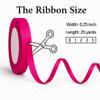 Pink Gift Ribbon 23m x 0.6mm, Glossy Satin Ribbon for Crafting, Bows, Balloons, Weddings, Birthdays, DIY & Sewing view 2