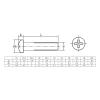 Nodrest 50-Piece M1–M4 Mini Micro A2 304 Stainless Steel Phillips Flat-Head Round Bolts view 2