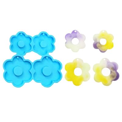 Flower Earring Resin Mold Keychain