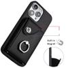 Belzsxy Phone Case for Honor X6a with Strap, Card Holder, Ring Stand and Wallet, Black view 4
