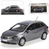 alles-meine.de GmbH Seat Ibiza ST Pirineos Gray Estate, New Facelift from 2012, 6J, 1:43 Model Car with Personalized License Plate view 1