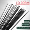 Fiberglass Rods, 10/20 Pieces, 500 mm Long, 0.8–5.0 mm Diameter, Black, for Tent Frames, Greenhouse Supports and Kite Building (0.8 x 500 mm, 10 pcs) view 3