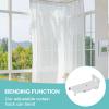 Ancsttu Ceiling Mount Curtain Rod Holders - Flexible Installation Kit view 2