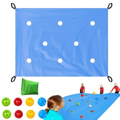 Teamwork Group Game with Hole Tarp