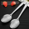 Slotted Spoon with Pour Spout | 38cm Ladle with Draining Holes view 4