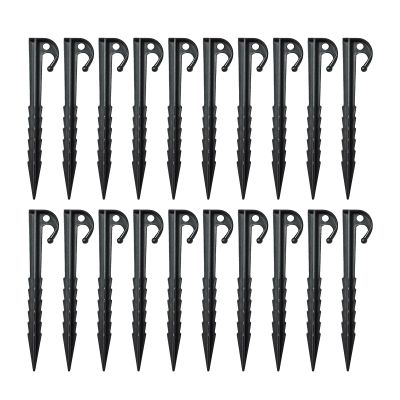 Durable Tent Stakes and Canopy Spikes for Greenhouses, Lawns, Tarps and Camping