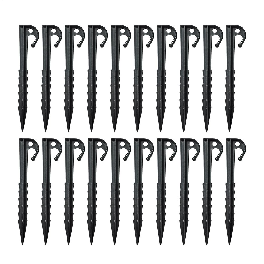Durable Tent Stakes and Canopy Spikes for Greenhouses, Lawns, Tarps and Camping