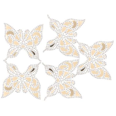 Angoily 5 Pack Durable Rhinestone Butterfly Patches